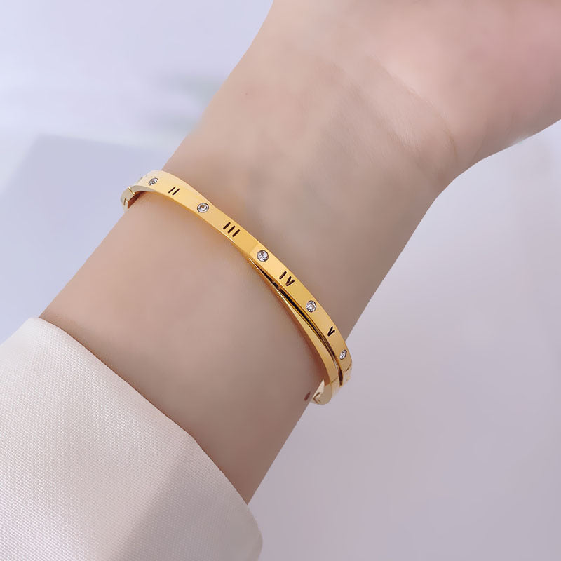 Roman numeral bracelet