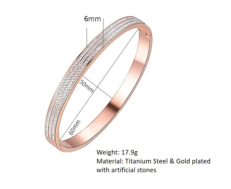 Diamond Encrusted Rose Gold Bracelet