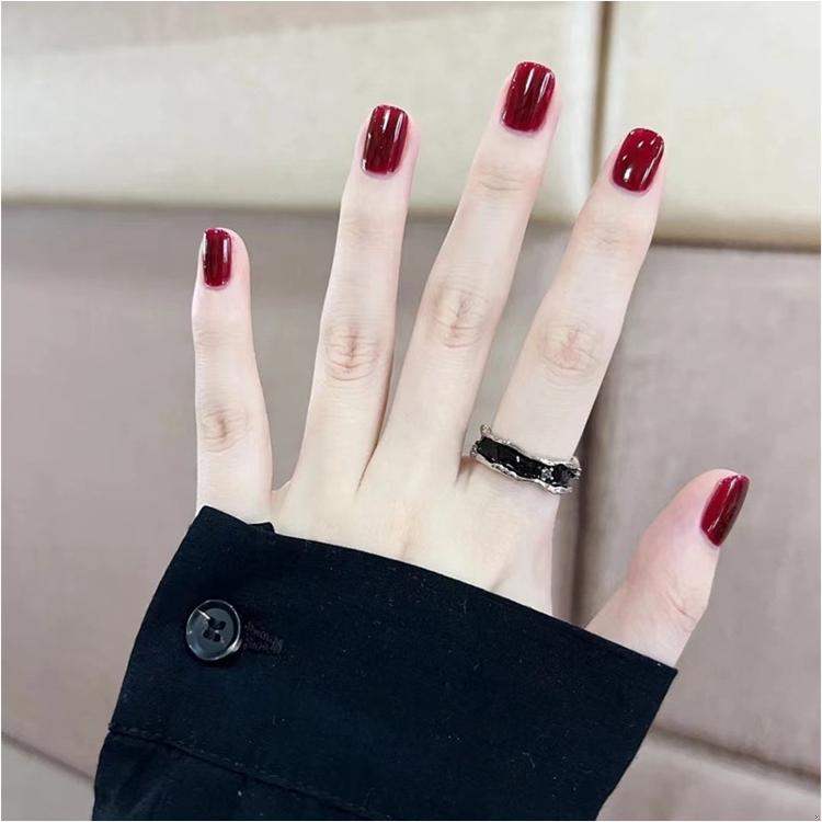 Red Wine Press On Nails