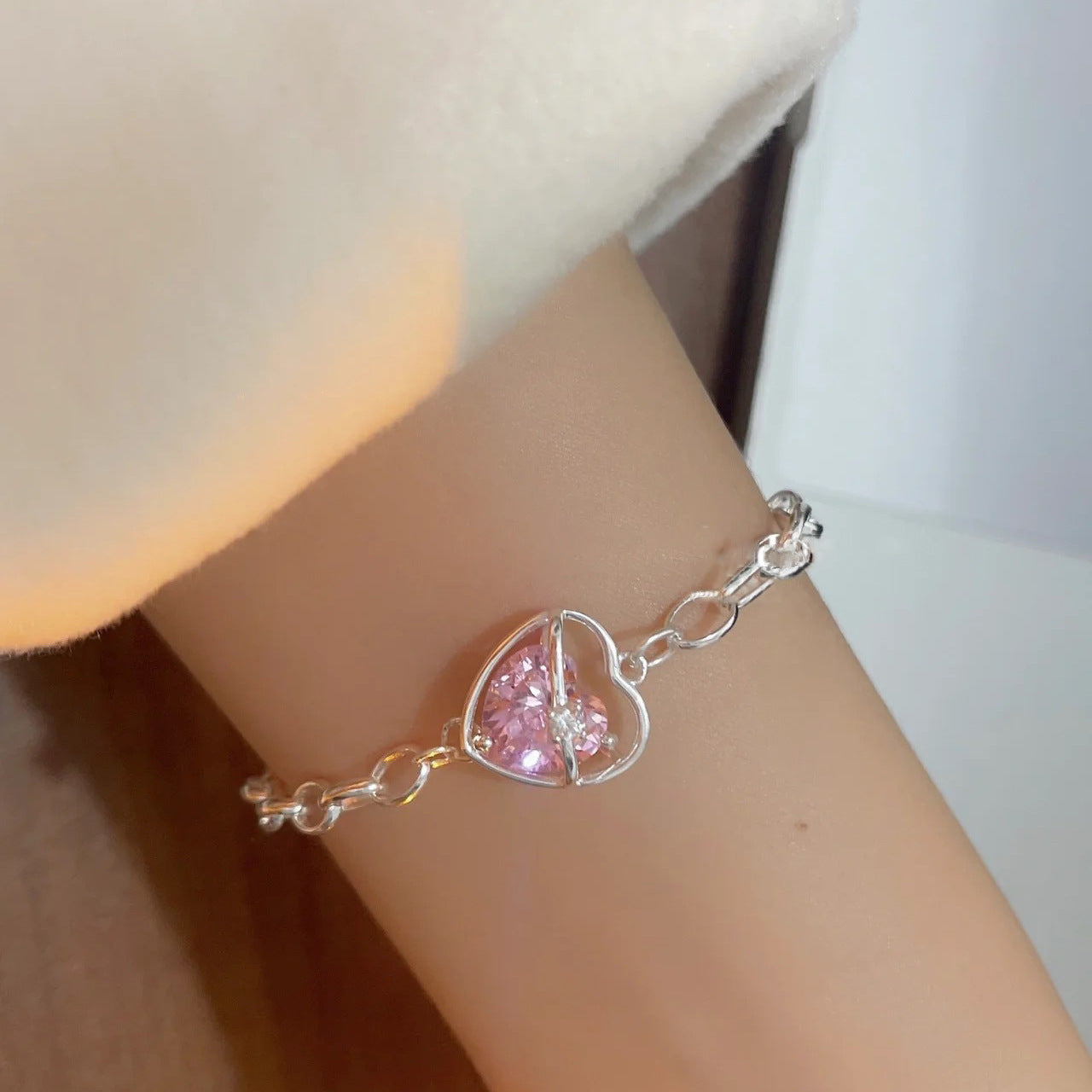 Pink Diamond Love Bracelet