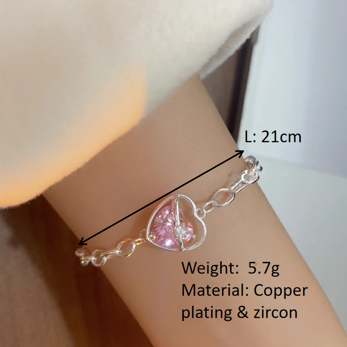 Pink Diamond Love Bracelet