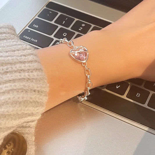 Pink Diamond Love Bracelet