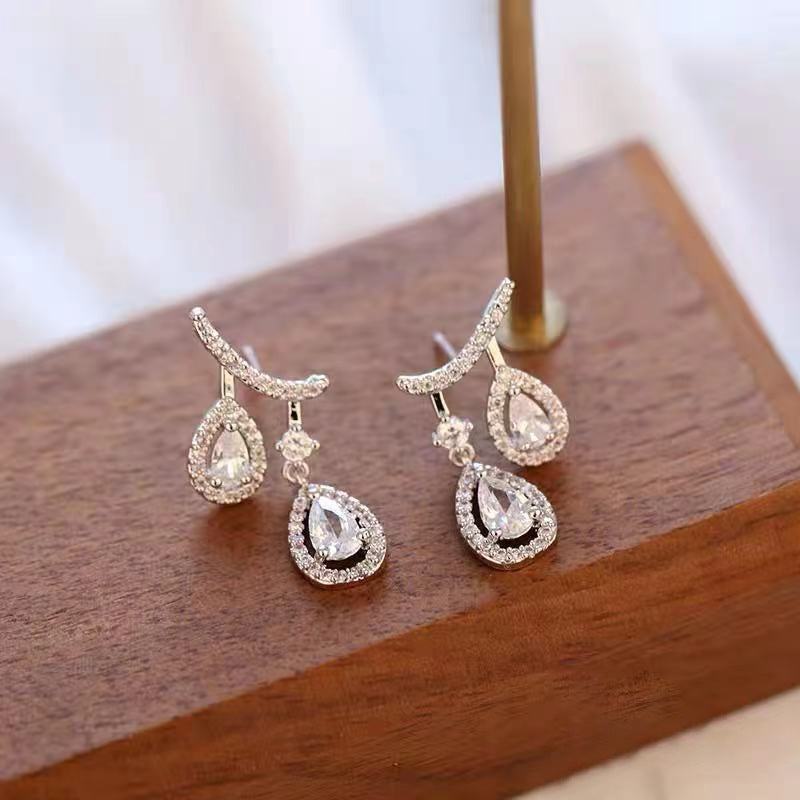 Double Drop Shaped Earrings