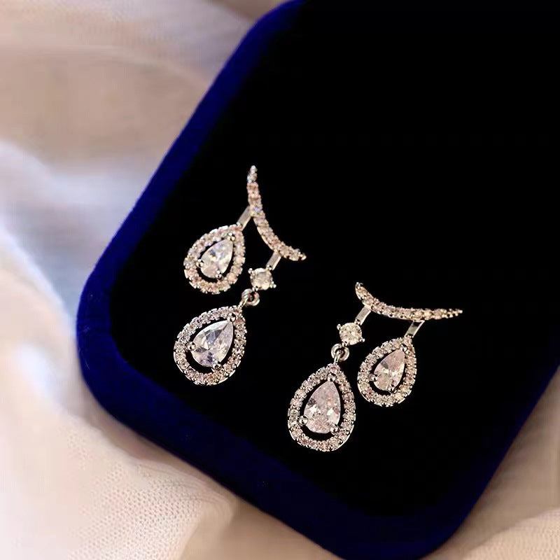 Double Drop Shaped Earrings