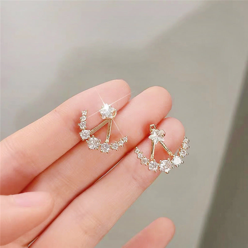 Star and moon earrings