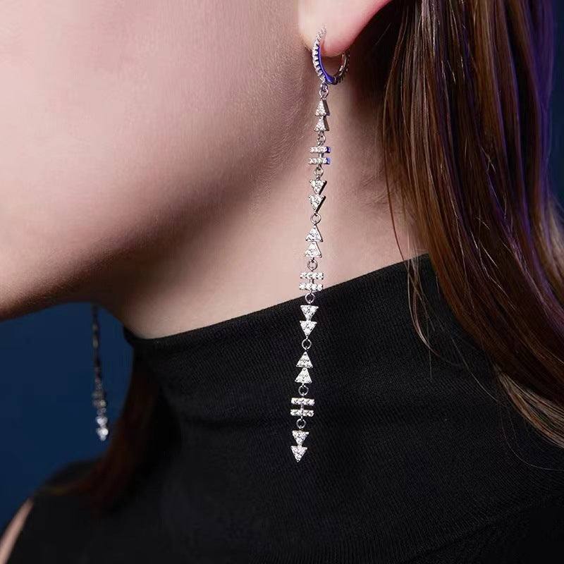 Music player icon long earrings