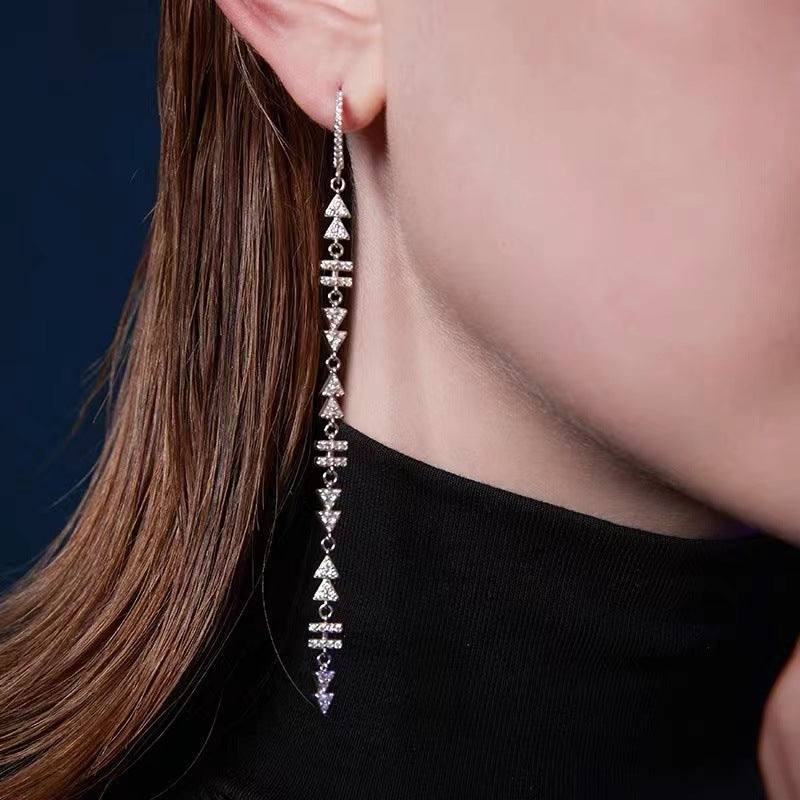 Music player icon long earrings