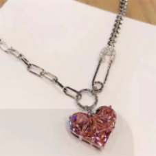 Paperclip Heart Pendant Necklace