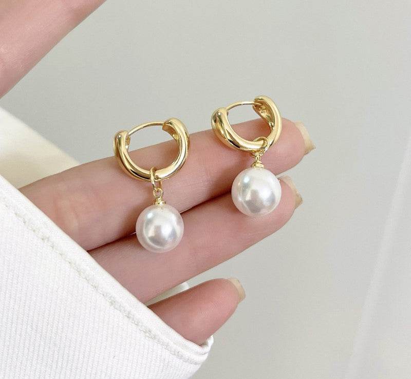 Personalized commuter fashion pearl  earrings