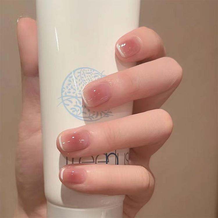 Icy French Press On Nails