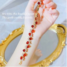 Adjustable Red Diamond Bracelet