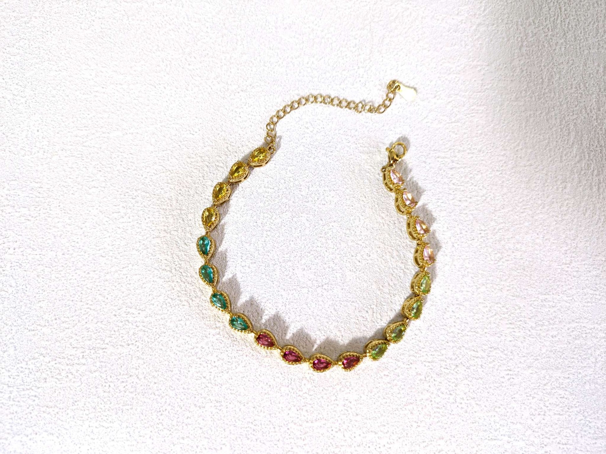 Rainbow Candy Colour Tourmaline Bracelet