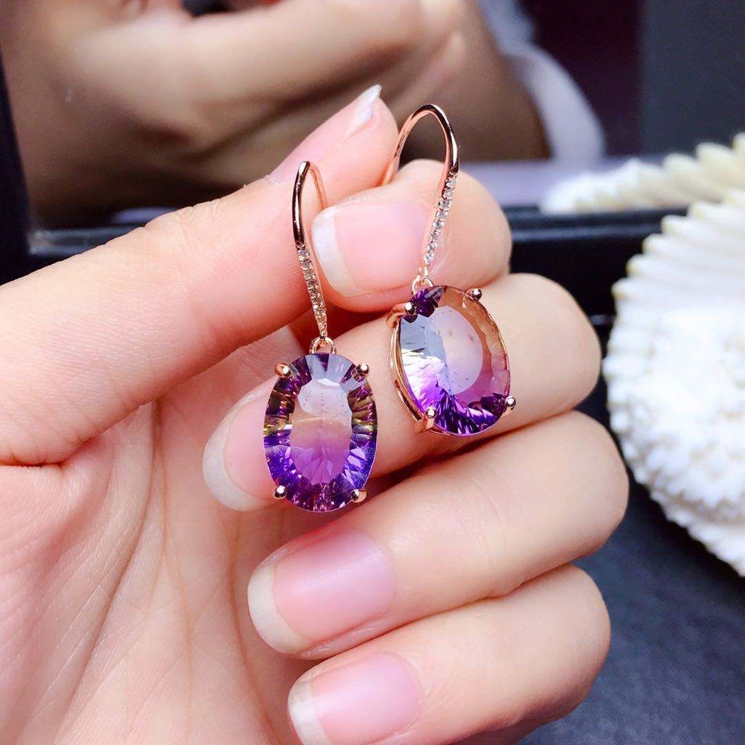 Brilliant Ametrine Earrings