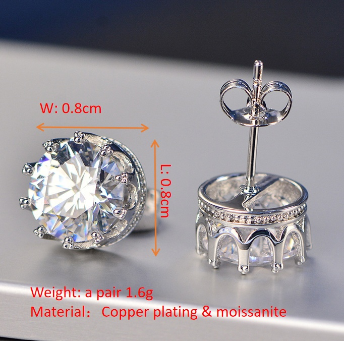 Crown Stud Earrings