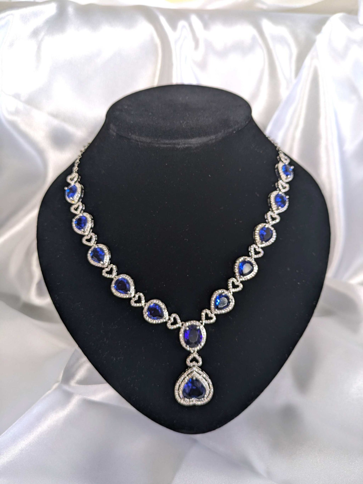 Luxurious Heart of the Ocean Blue Diamond  Necklace