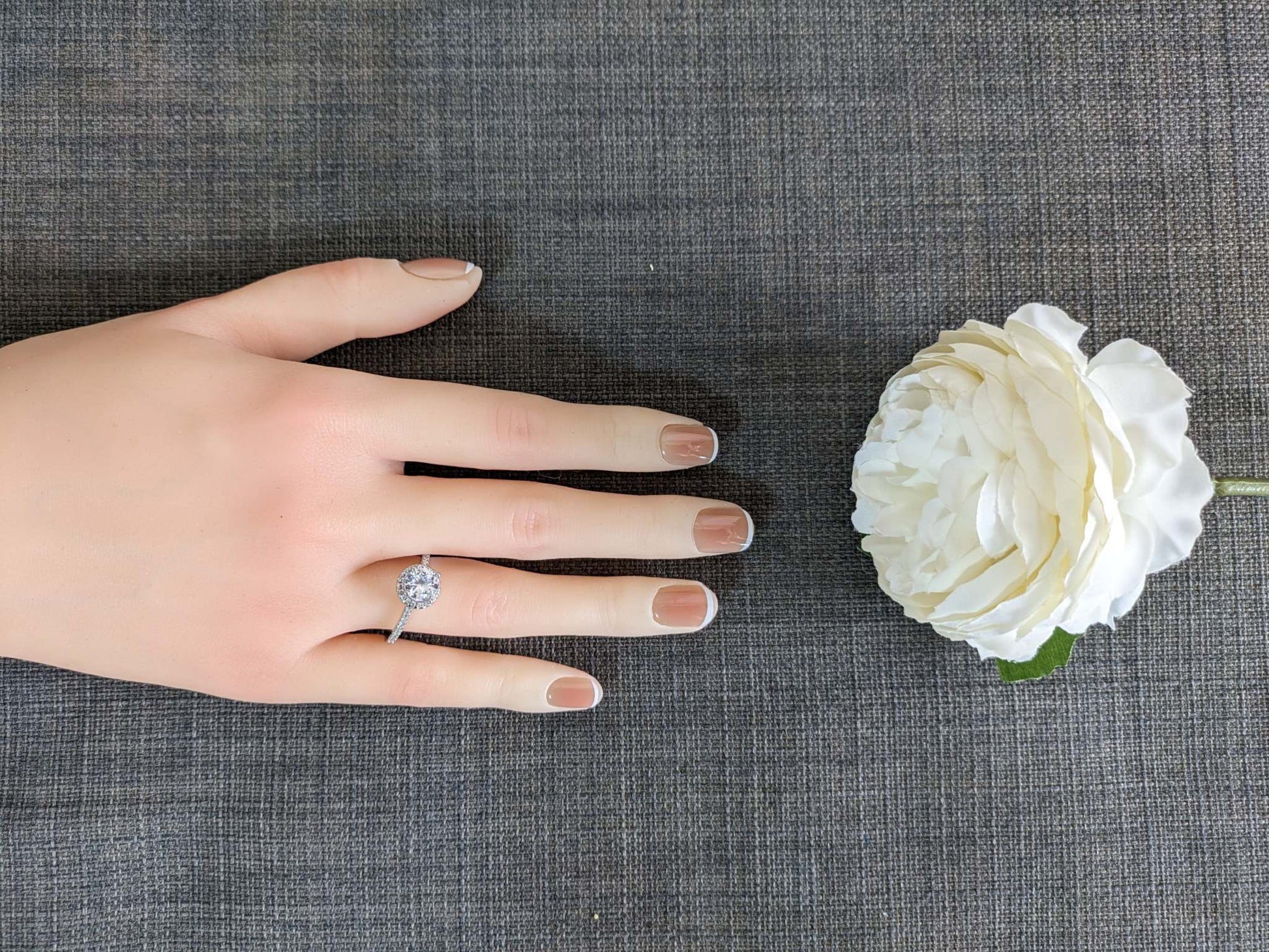 Icy French Press On Nails