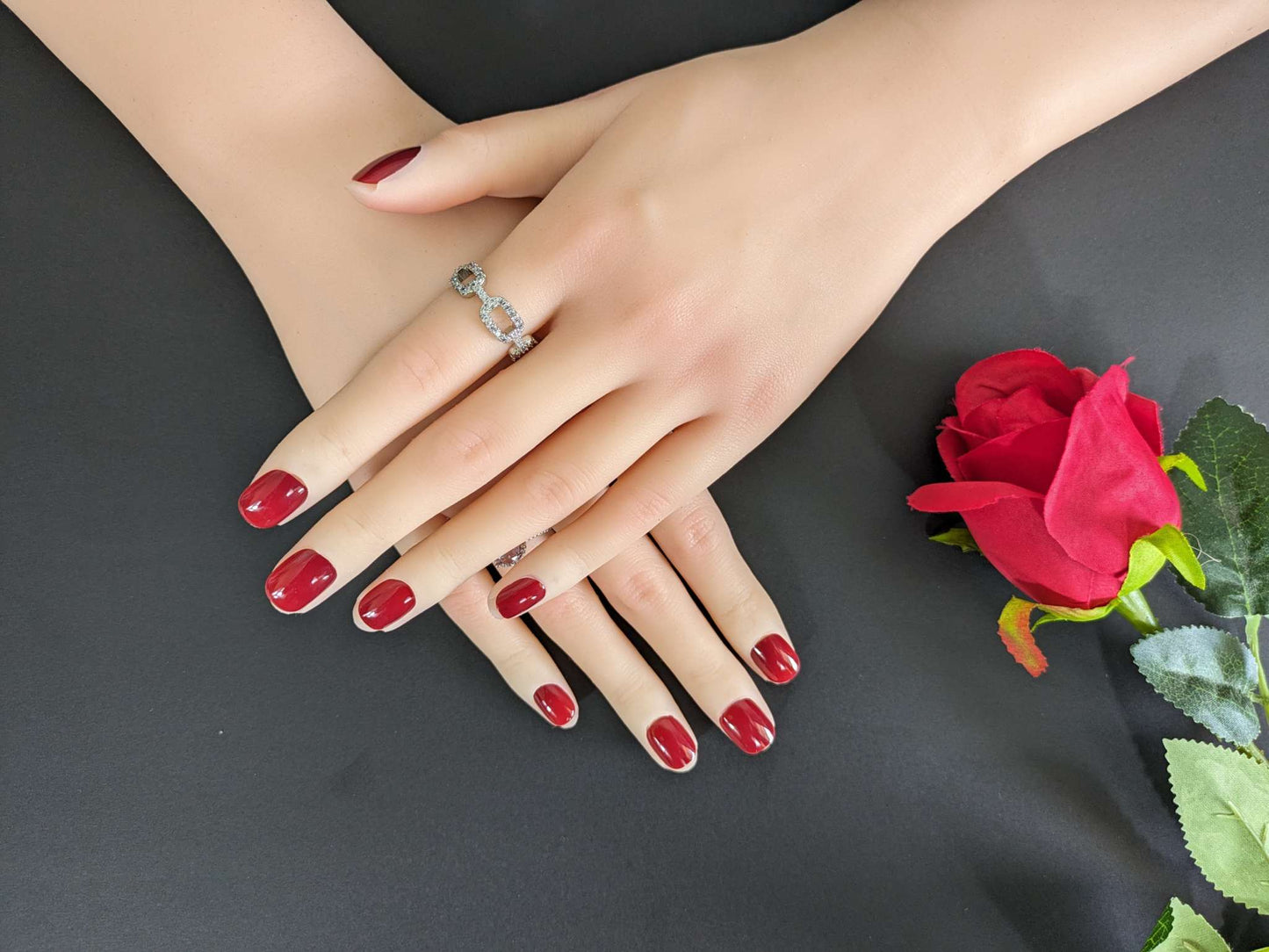 Red Wine Press On Nails