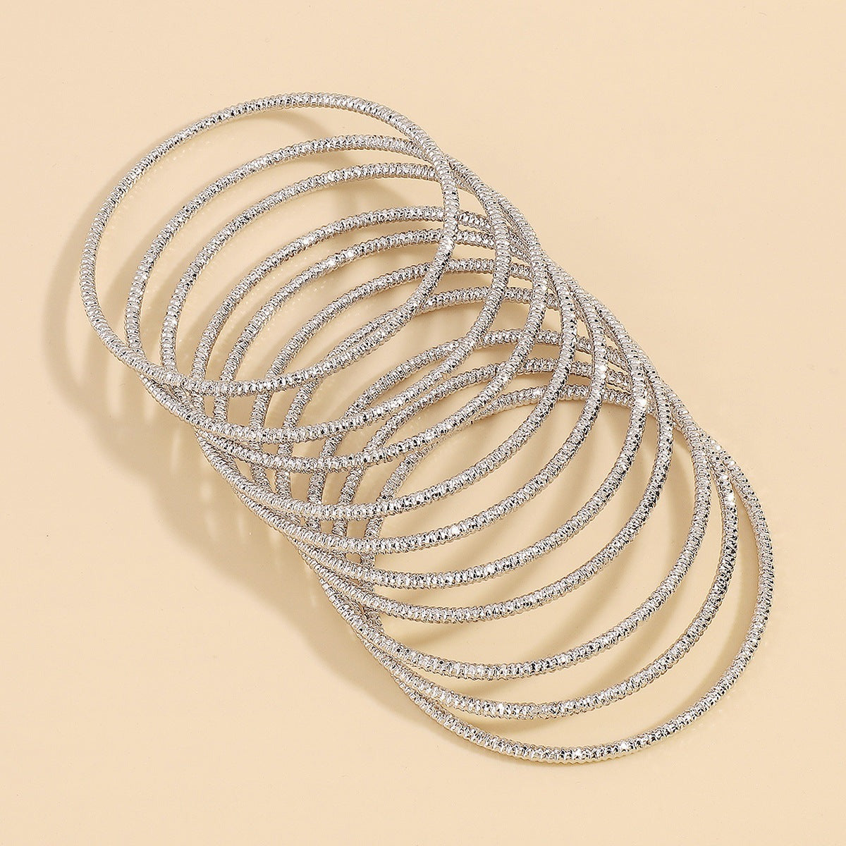 Exaggerated Silver Tribal Bracelet