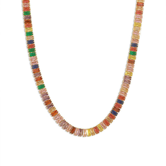 Long Square Fashion Necklace