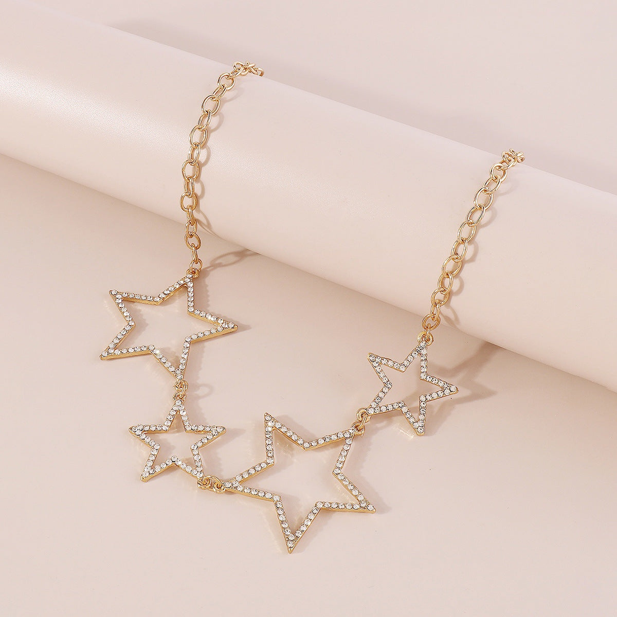 Pointed Star Diamond Necklace