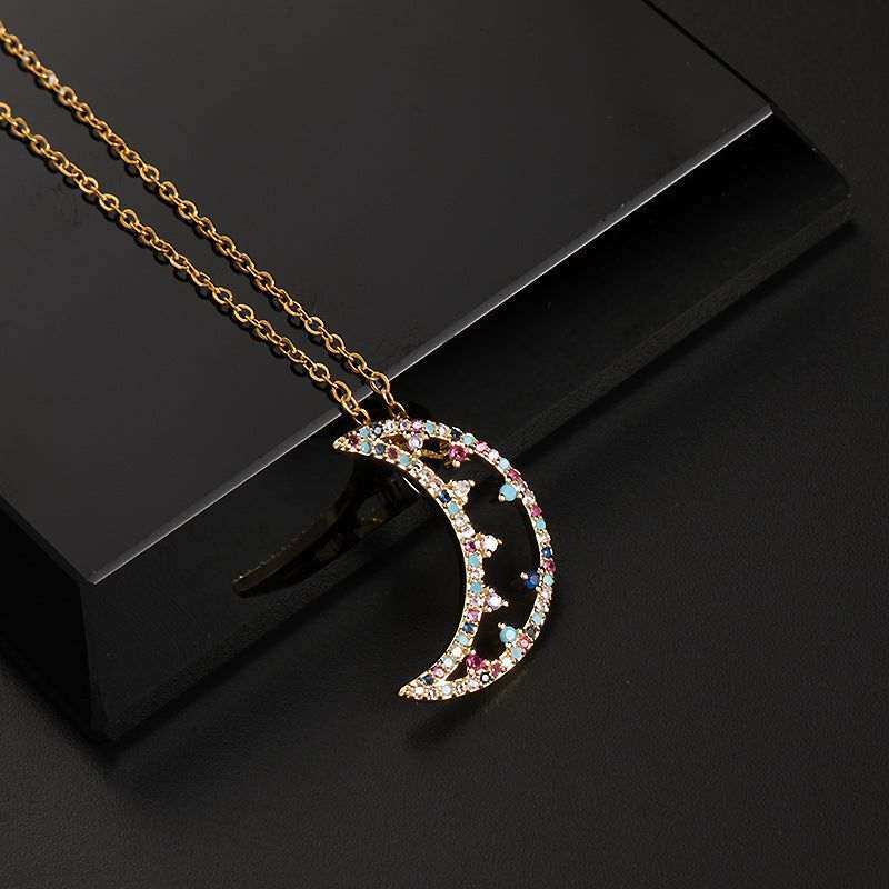 Half Moon Necklace Pendant