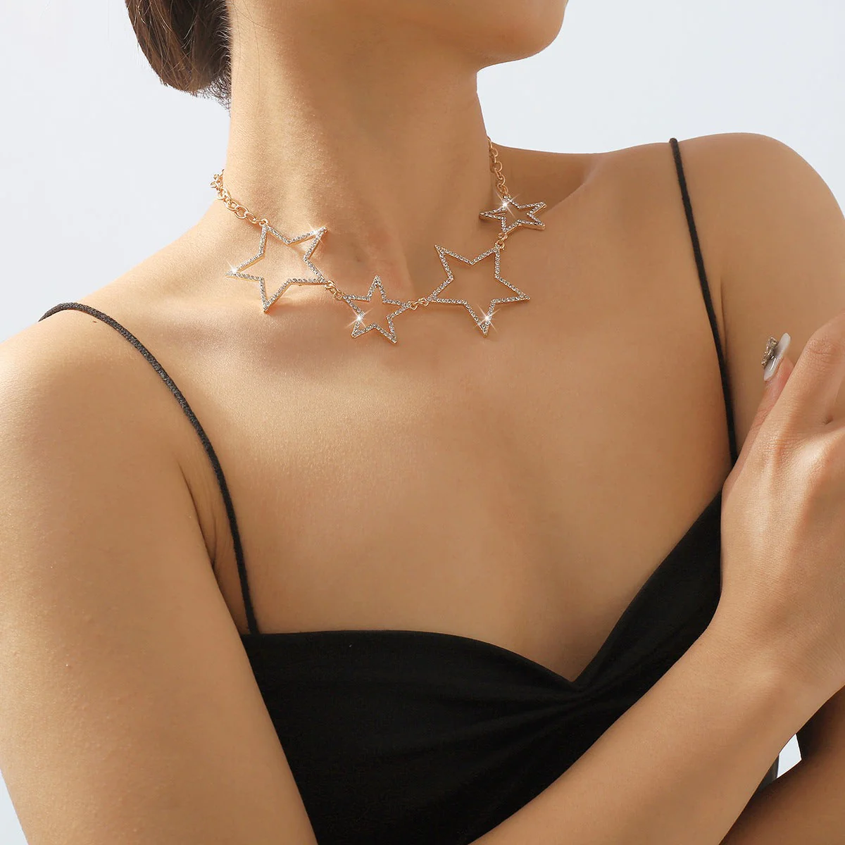 Five Pointed Star Diamond Necklace